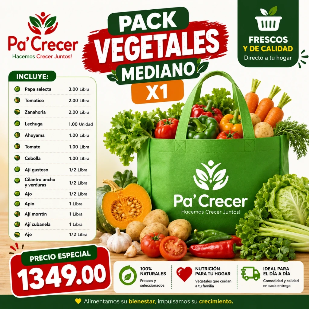 Combo Med. Vegetales Frescos
